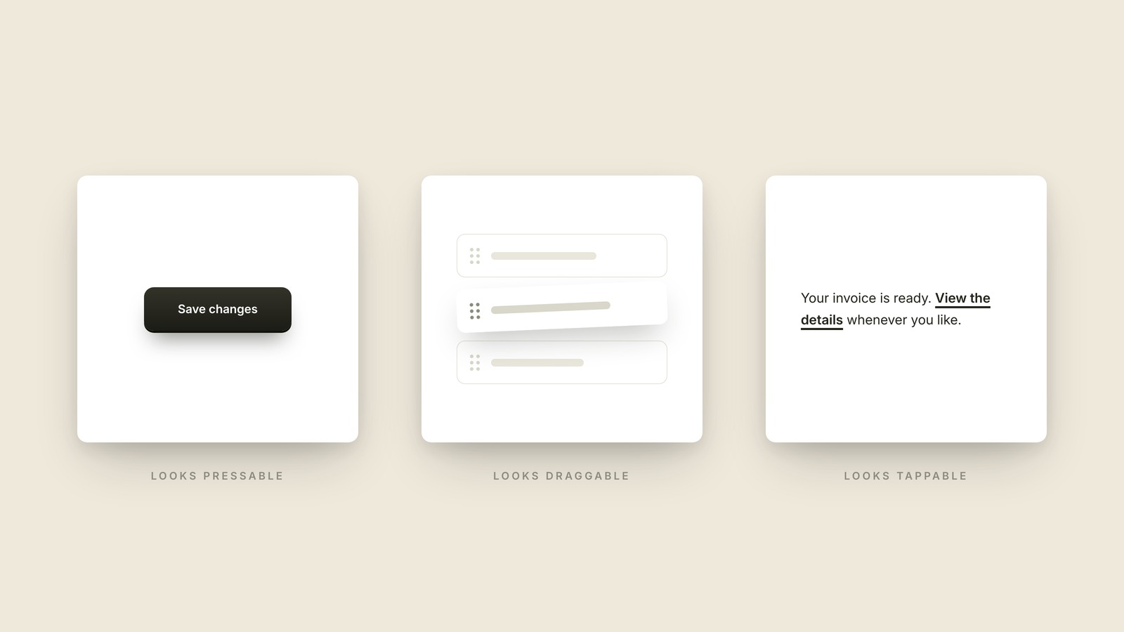 Affordance illustration