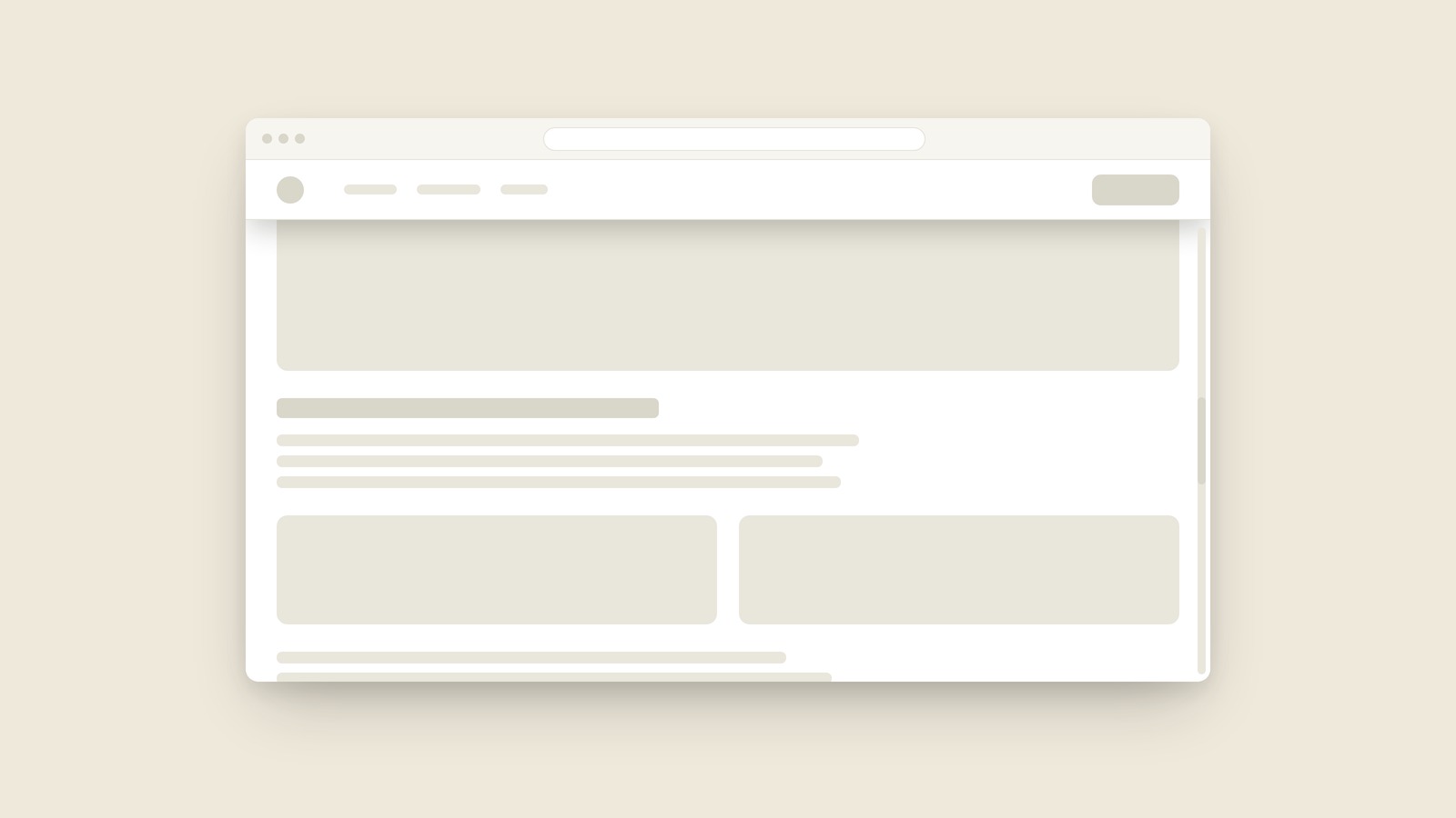Sticky Header illustration